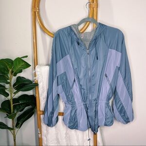 Free People Movement Grey Purple Zip Up Jacket sz XS